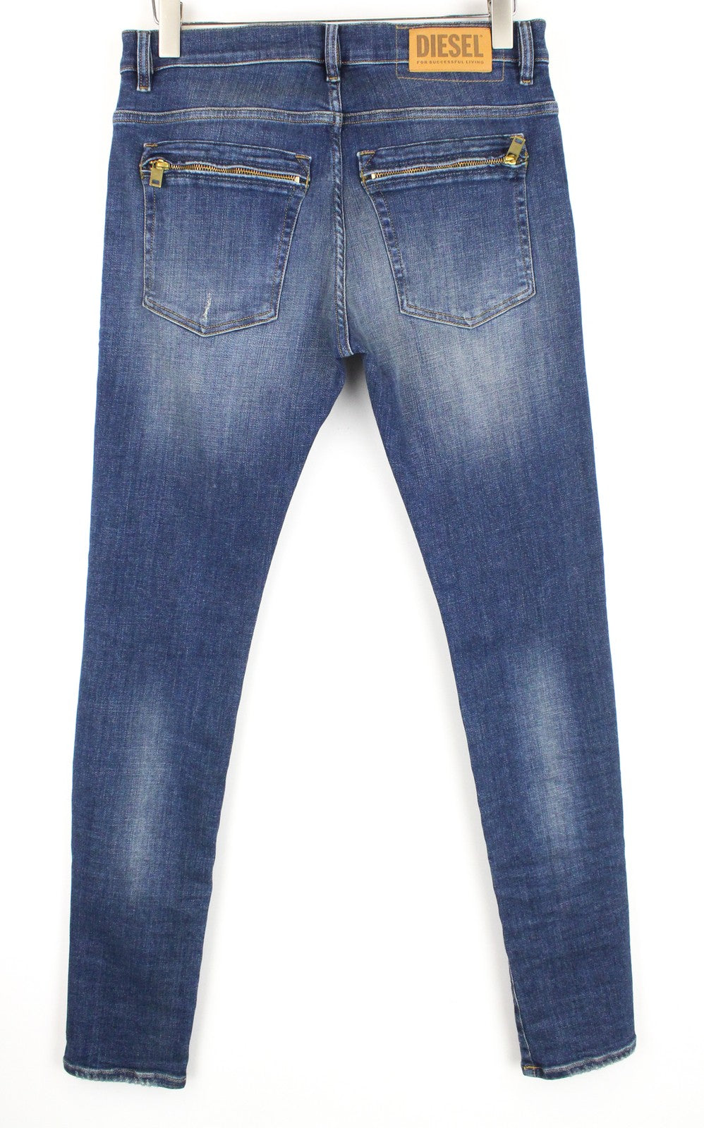 DIESEL D-Amny 086AV W31/L32 Men Jeans Stretch Zip-Fly Denim Skinny Distressed