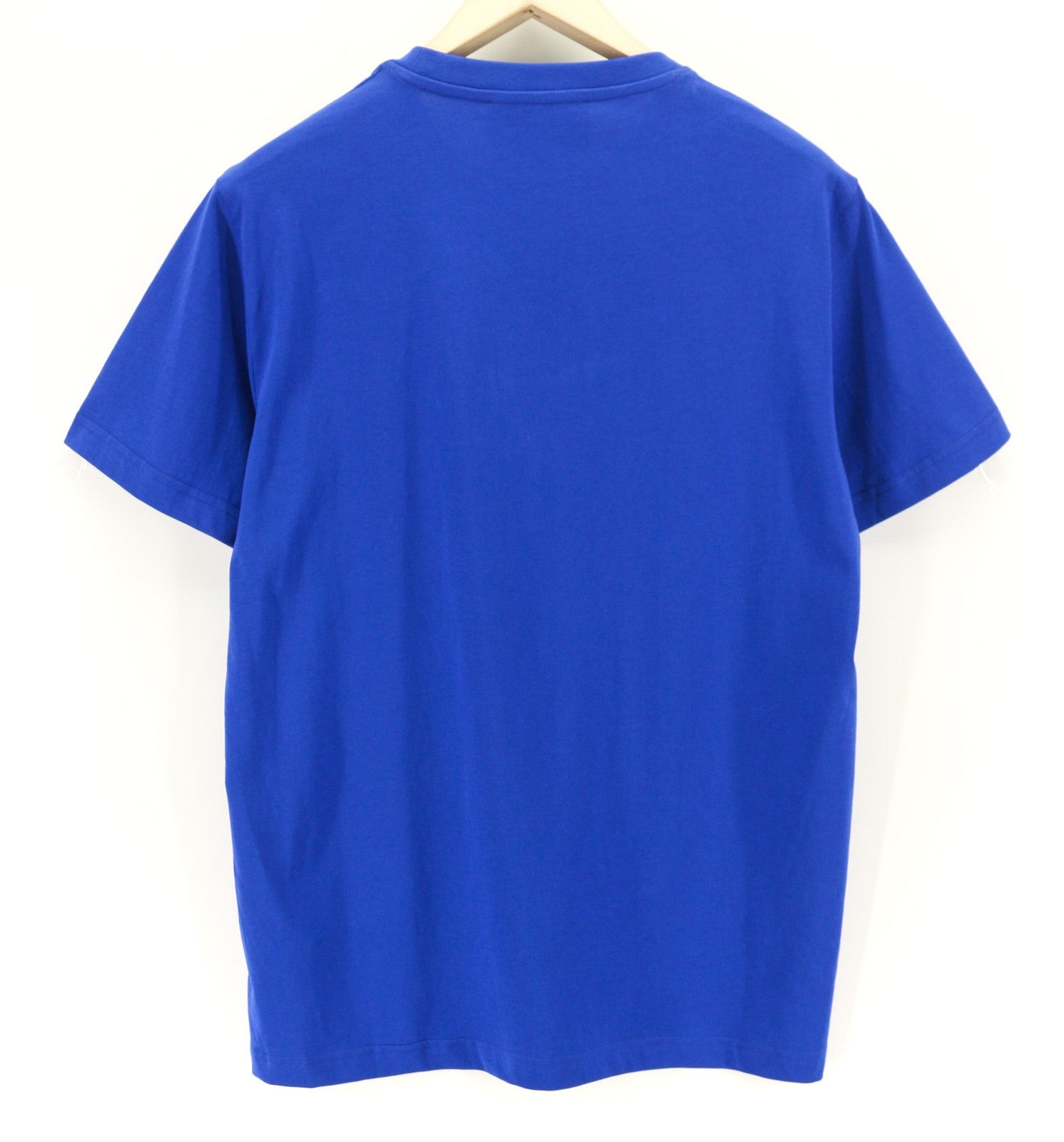 JOHN RICHMOND Mens T-Shirt M Blue Short Sleeve Crew Neck Yellow  All Seasons