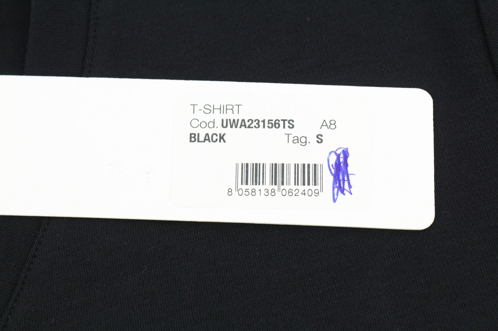 RICHMOND Womens T-Shirt S Black Short Sleeve V-Neck  Print  All Seasons