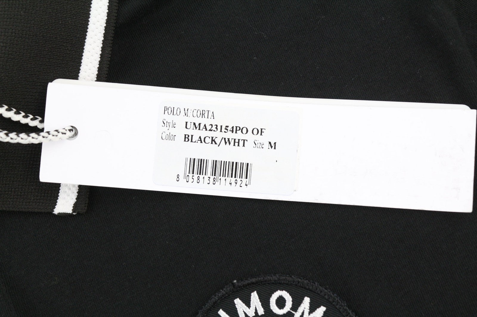 JOHN RICHMOND Mens T-Shirt M Black Short Sleeve Polo Patch  All Seasons Dark