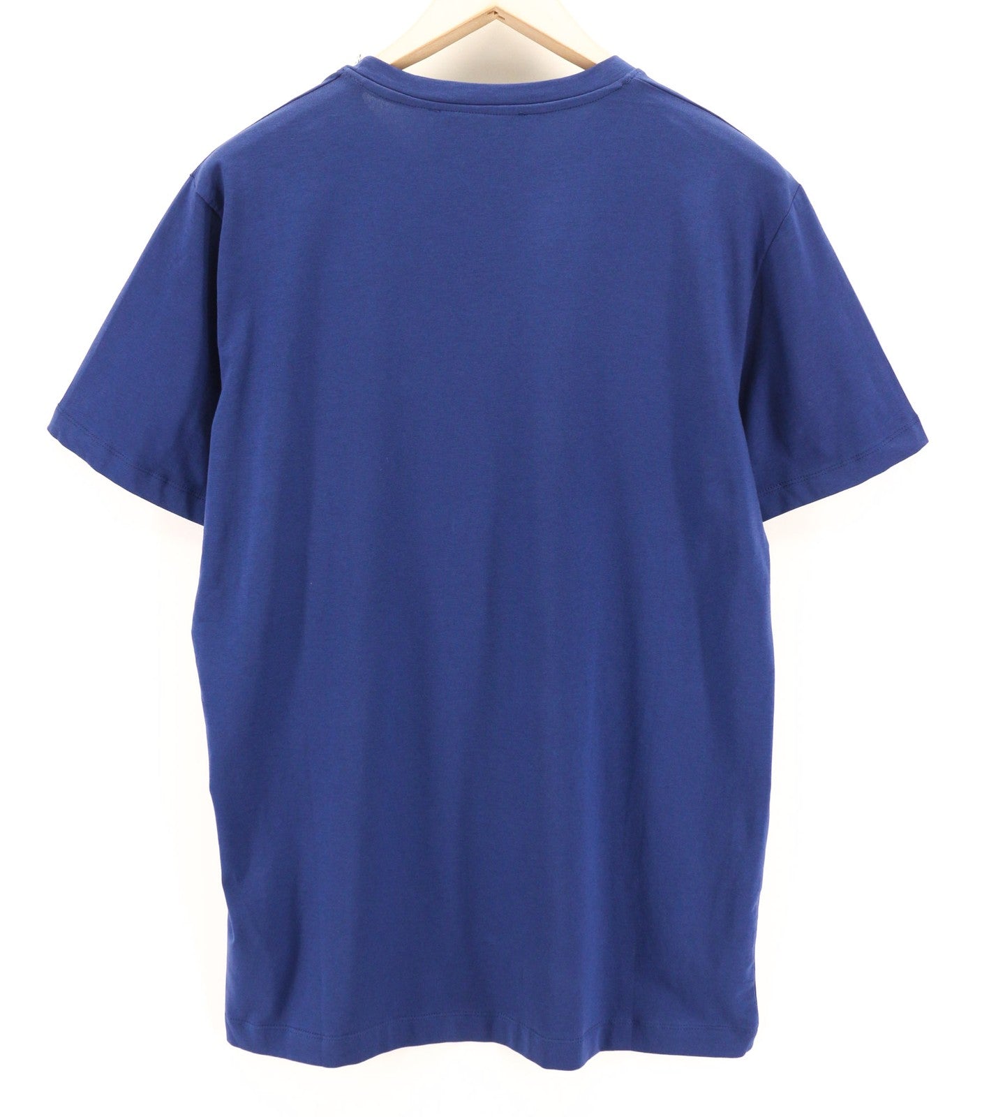 RICHMOND Mens T-Shirt M Blue Short Sleeve  Crew Stretch  All Seasons