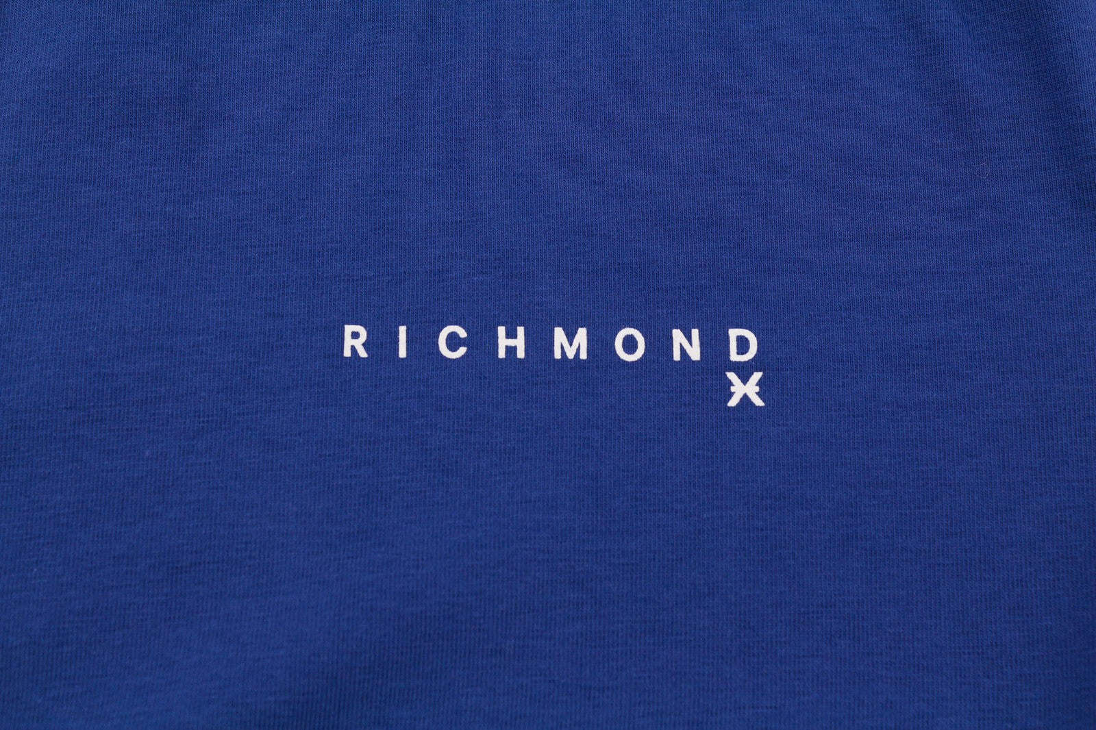 RICHMOND Mens T-Shirt M Blue Short Sleeve  Crew Stretch  All Seasons