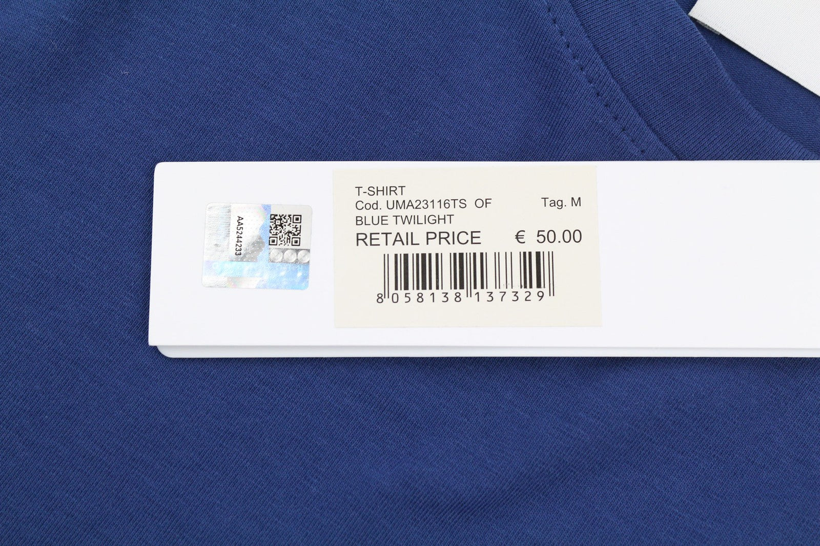 RICHMOND Mens T-Shirt M Blue Short Sleeve  Crew Stretch  All Seasons