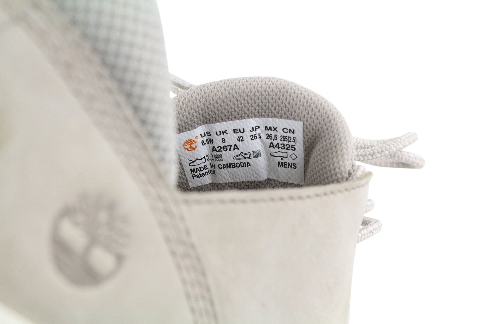 TIMBERLAND A267A Men Sneakers EU42/43 Grey Leather Low Top Lace Up Trainers