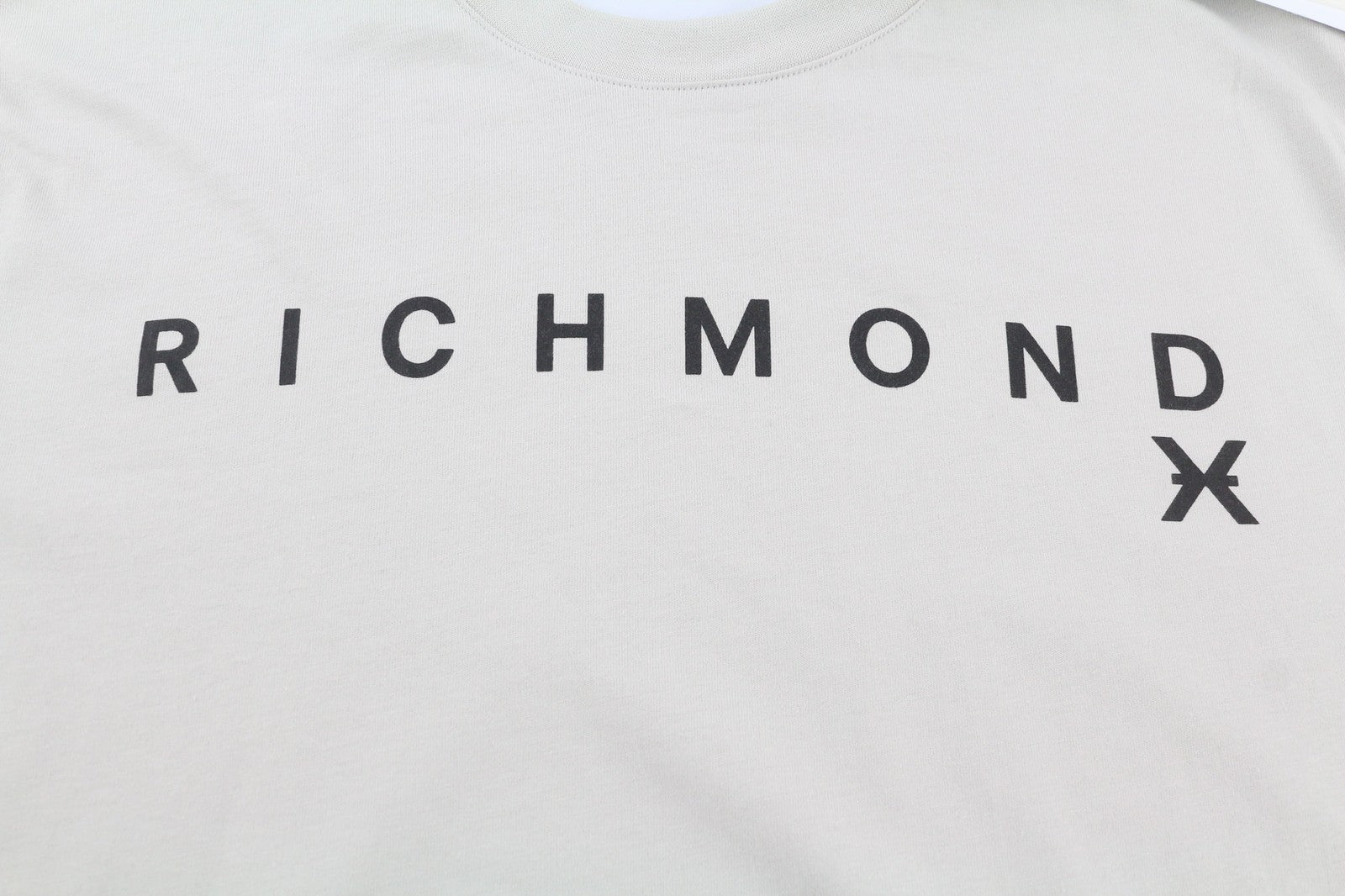 RICHMOND Mens T-Shirt M Grey Short Sleeve Crew  Stretch  All Seasons