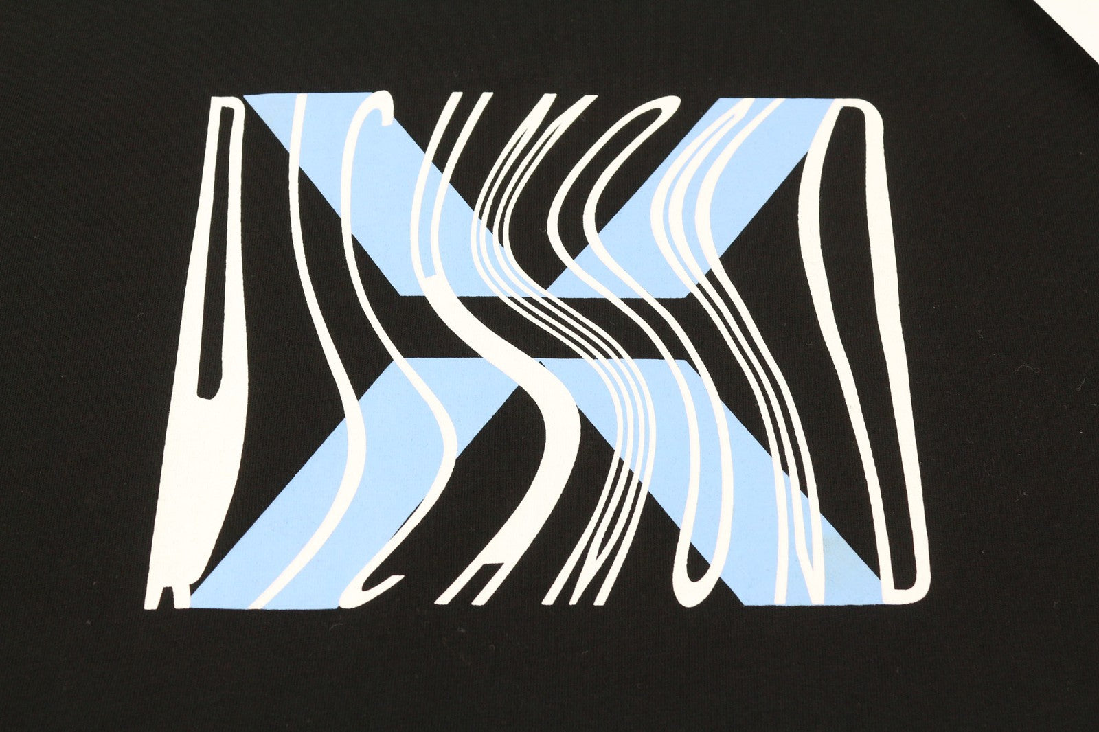 JOHN RICHMOND Mens T-Shirt M Dark Black Short Sleeve Crew Neck  Print