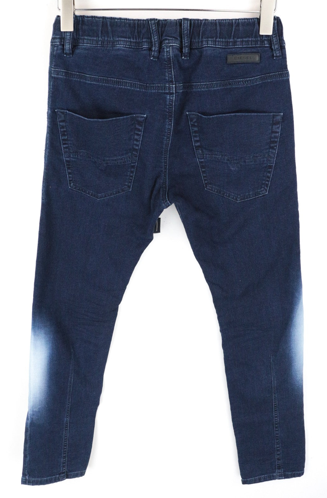 DIESEL Krooley-NE 0687D W28 Men Jeans Sweat Jogg Tapered Contrasting Blue Denim