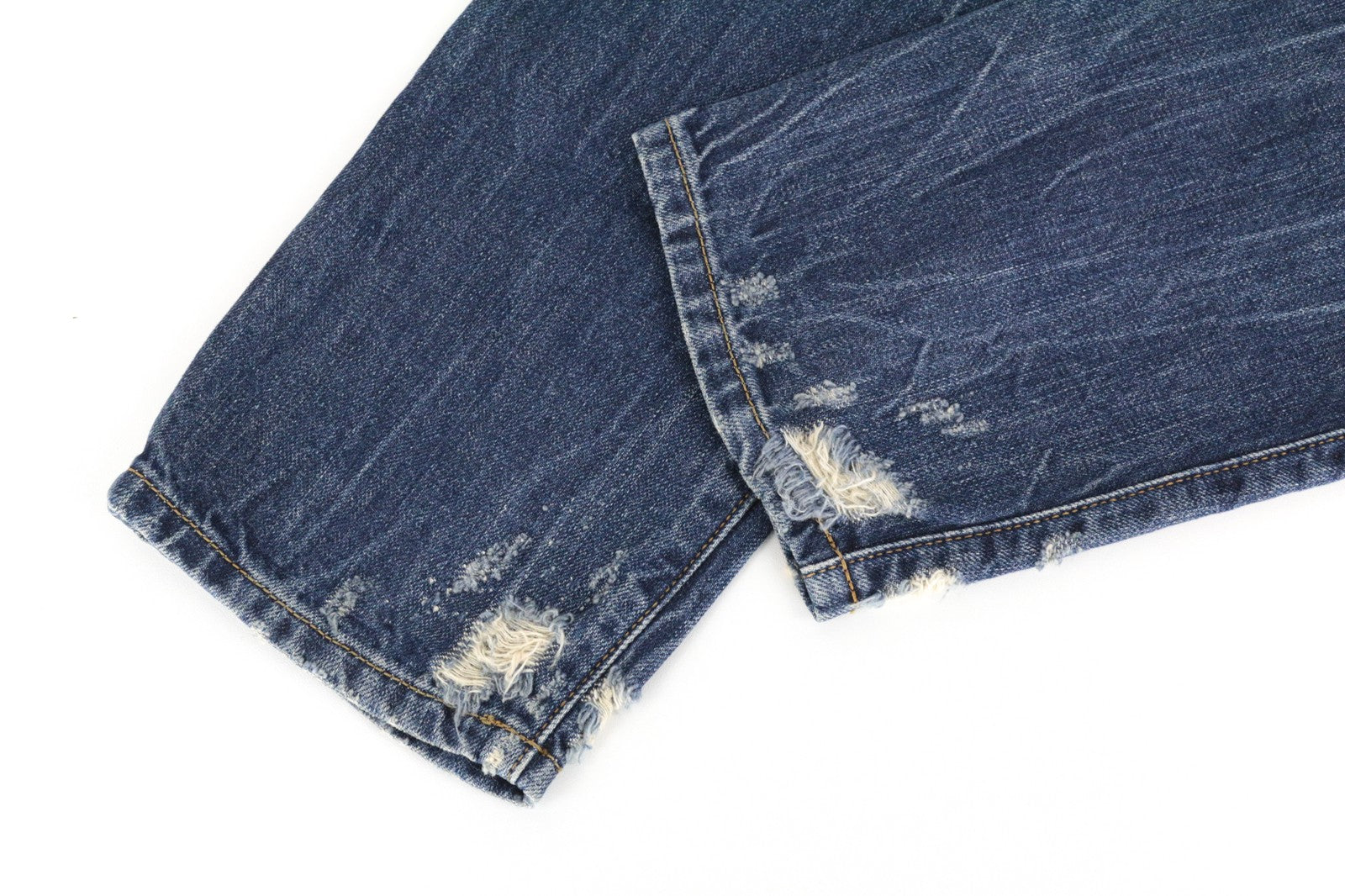 DIESEL Mharky 080AG W29/L32 Men Jeans Stone Washed Slim Skinny Distress Blue