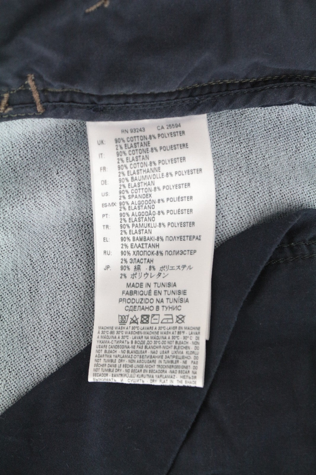 DIESEL Thavar-NE R060S W28 Men Jeans Taper Distress Aged Look Sweat Jogg Blue