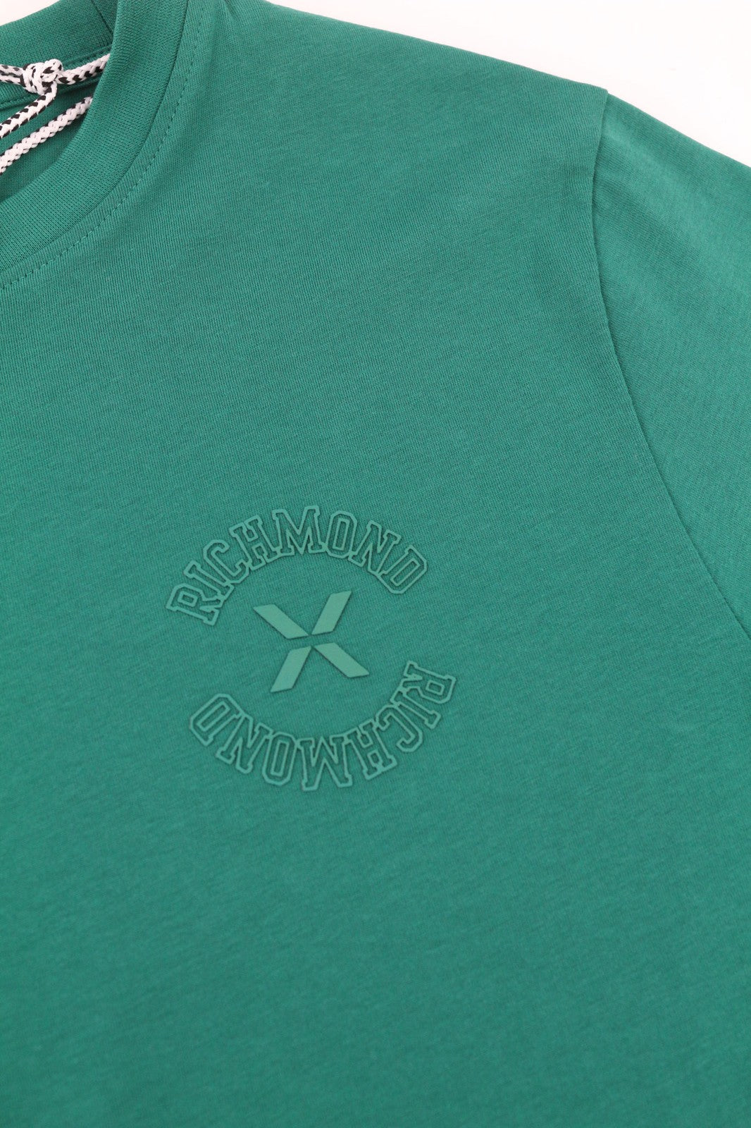 JOHN RICHMOND Mens T-Shirt M Green   Crew Neck Short Sleeve All Seasons