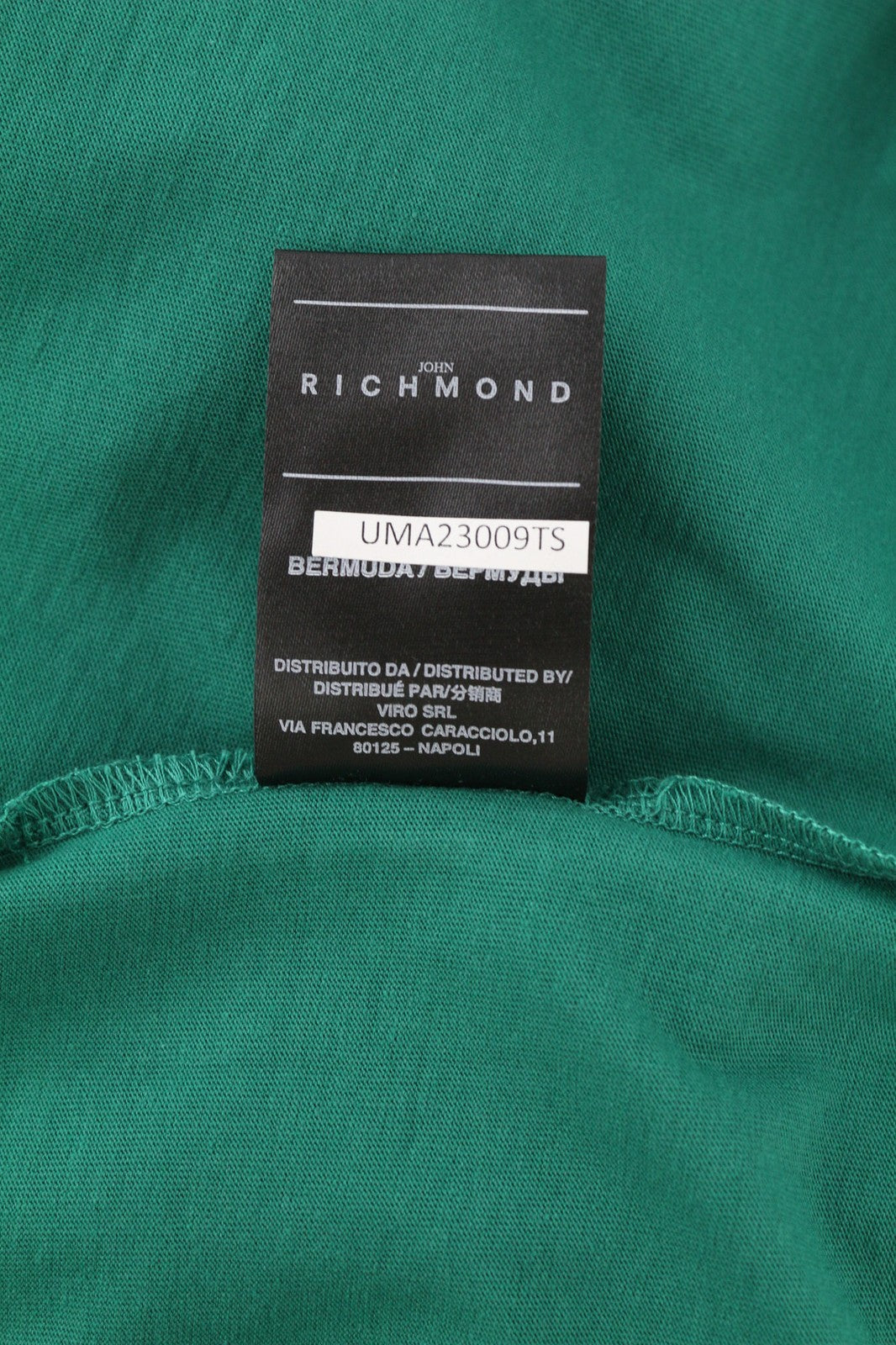 JOHN RICHMOND Mens T-Shirt M Green   Crew Neck Short Sleeve All Seasons