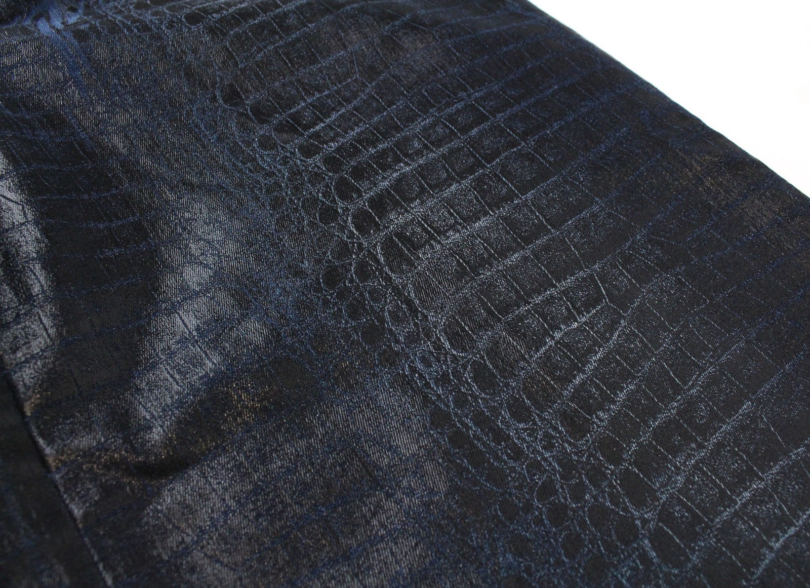 DIESEL D-Luite-SX-T 0094R W25 Women Jeans Coated Animal Print Sweat Jogg Flared