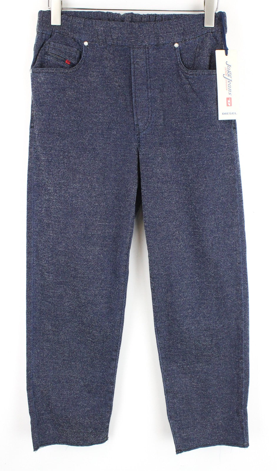 DIESEL Cosee-NE 0685Z W27 Women Trousers Boyfriend Fit Blue Pull-On Sweat Jogg