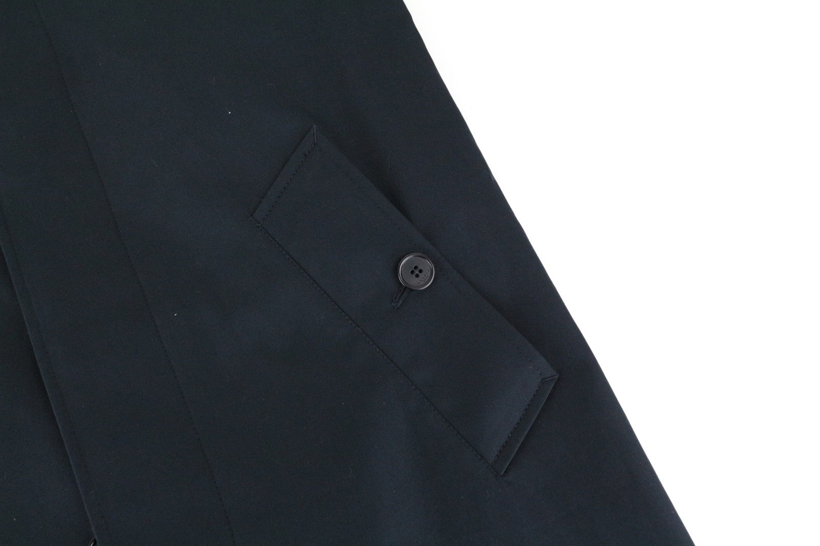 SANDRO S Men Coat Marine Blue Mac Town Trench Classic Slim Fit Notch RRP€385