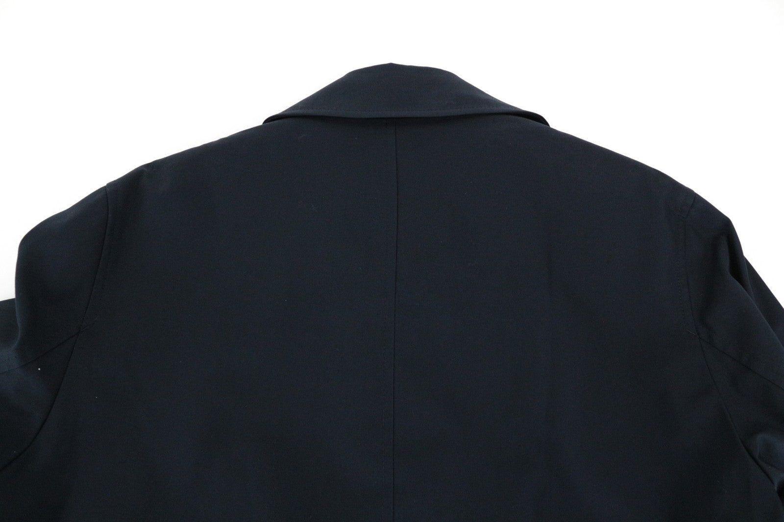 SANDRO S Men Coat Marine Blue Mac Town Trench Classic Slim Fit Notch RRP€385