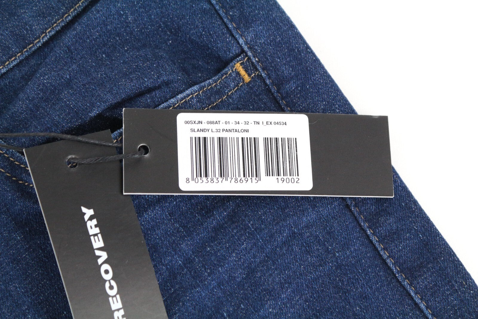 DIESEL Slandy 088AT W34/L32 Women Jeans Mid-Blue Distress Super Slim Skinny