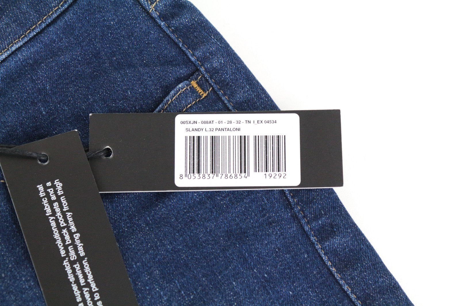 DIESEL Slandy 088AT W28/L32 Women Jeans Super Slim Skinny Stretch Blue Distress