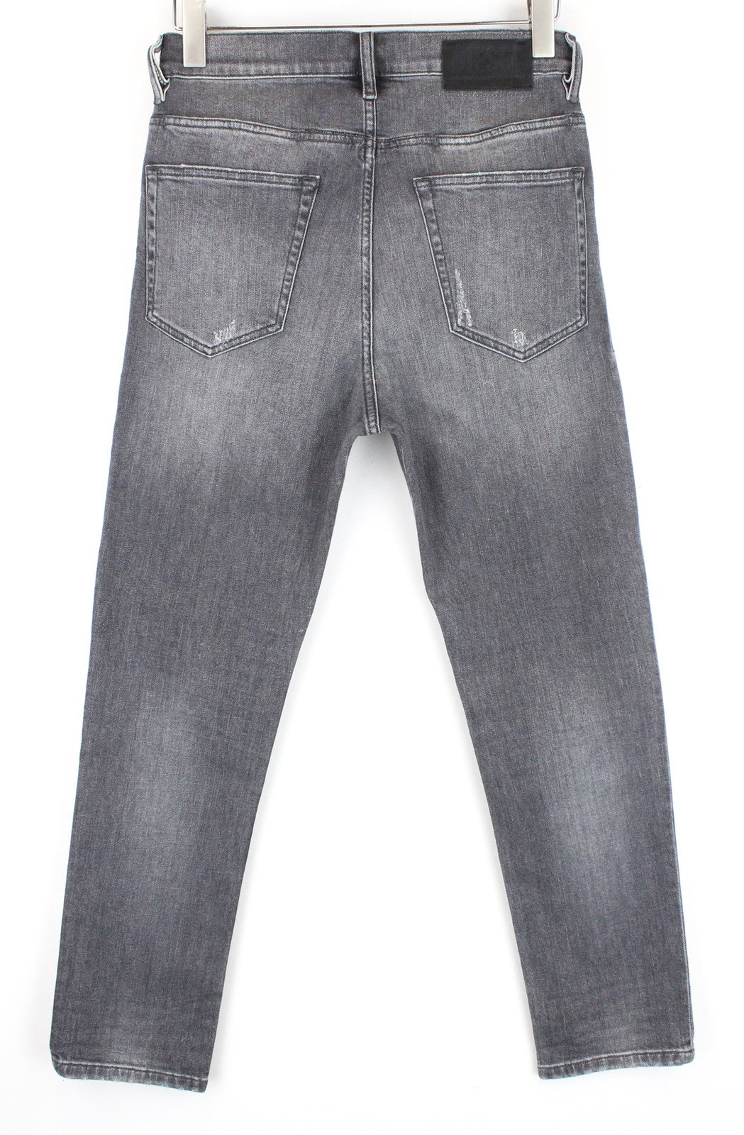 DIESEL D-Eetar 0890F W29/L30 Men Jeans Faded Grey Stretch Tapered Fit Distressed