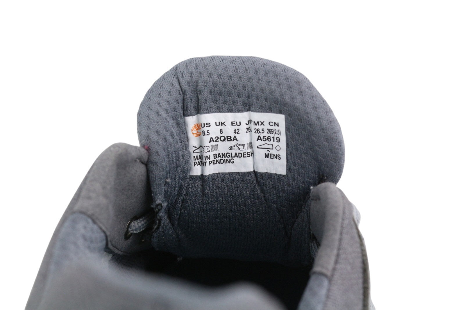 TIMBERLAND A3QBA Men Sneakers EU42 Grey Low Top Lace Up Almond Toe Green Stride