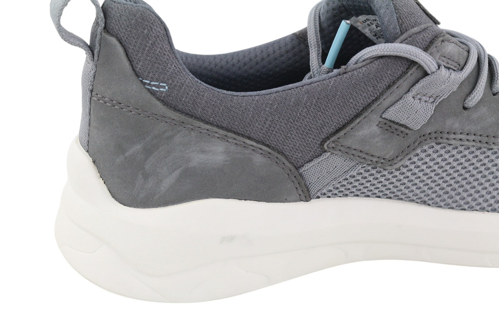 TIMBERLAND A3QBA Men Sneakers EU42 Grey Low Top Lace Up Almond Toe Green Stride