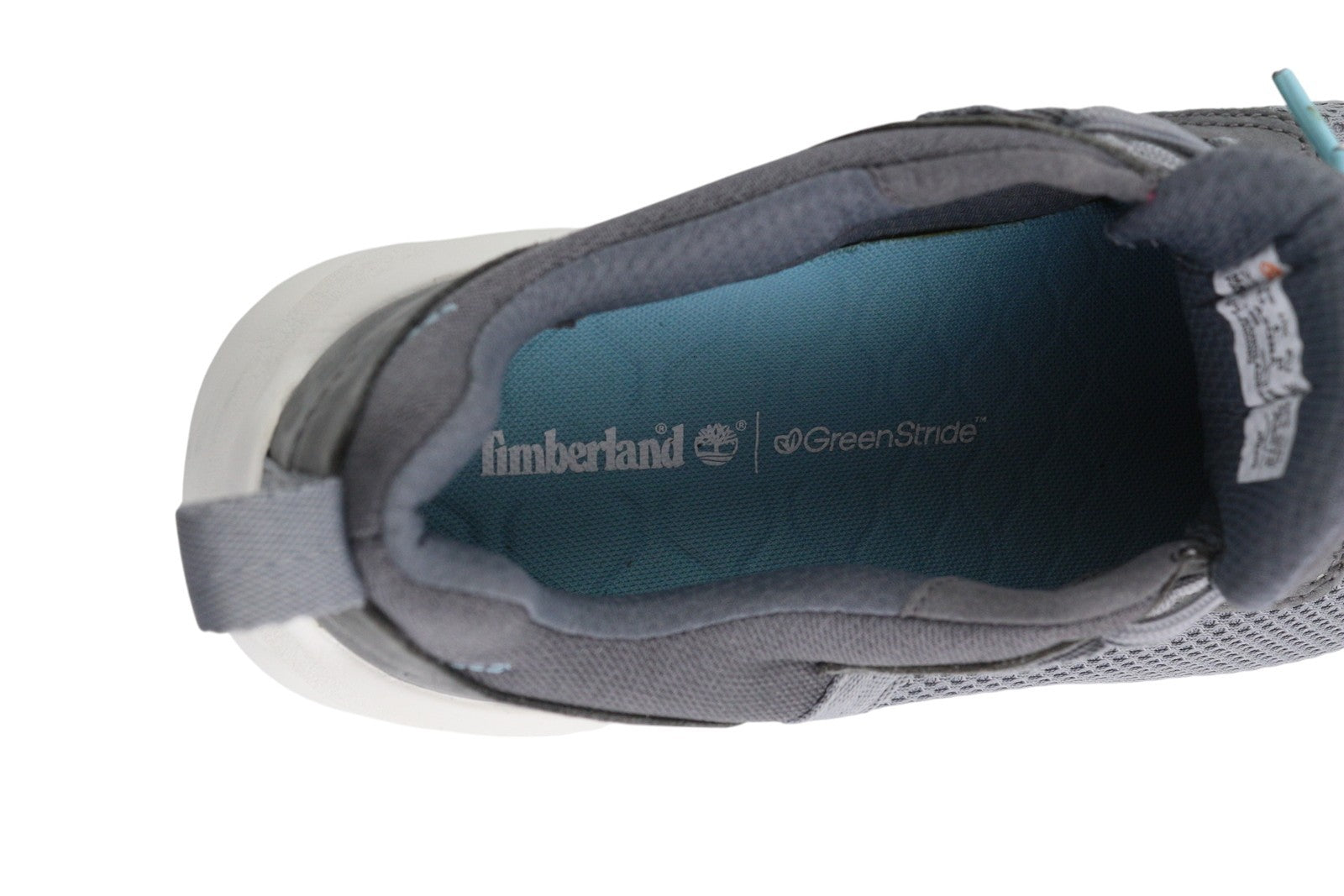 TIMBERLAND A3QBA Men Sneakers EU42 Grey Low Top Lace Up Almond Toe Green Stride