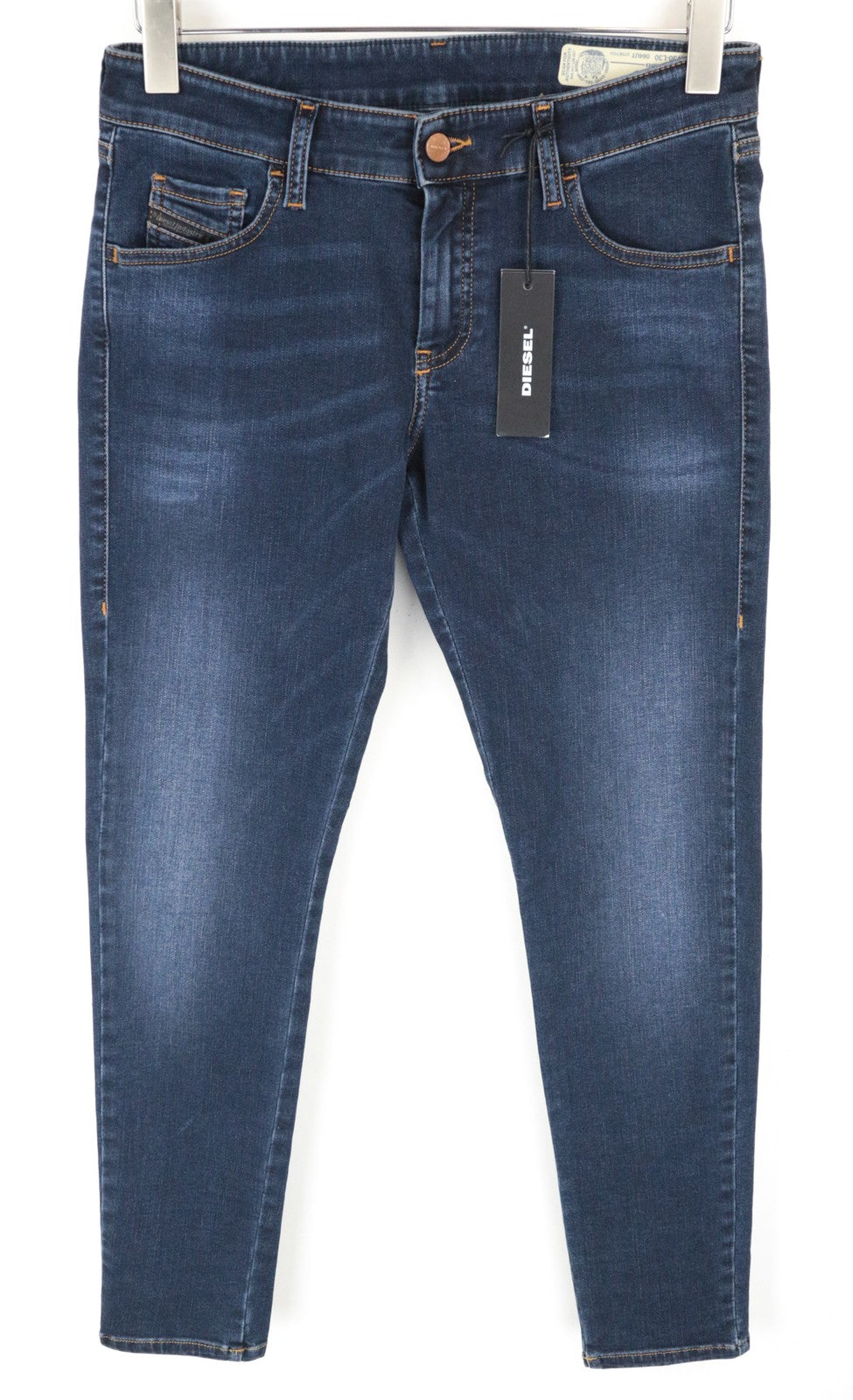 DIESEL Slandy-Low 084UT W30/L30 Women Jeans Stretchy Dark Blue Super Slim Skinny