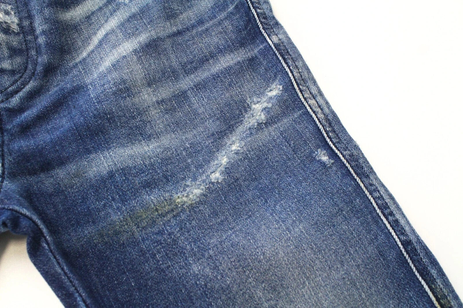 DIESEL D-Reeft-T 0870O W26 Men Jeans Skinny Boys Sweat Jogg Aged Look Stained