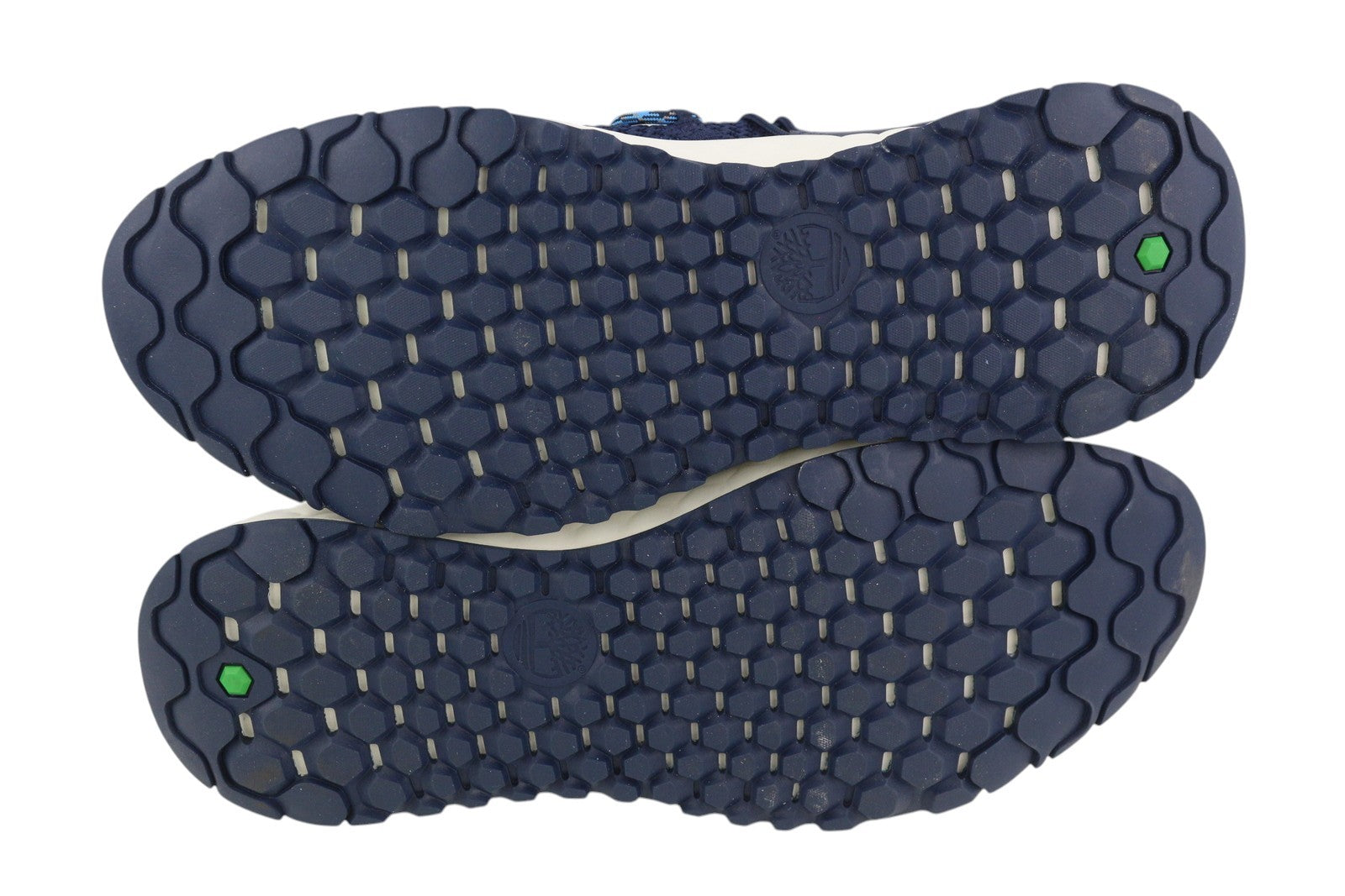 TIMBERLAND A3DBT Men Sneakers EU41.5 Blue Low Top Almond Toe Logo Green Stride