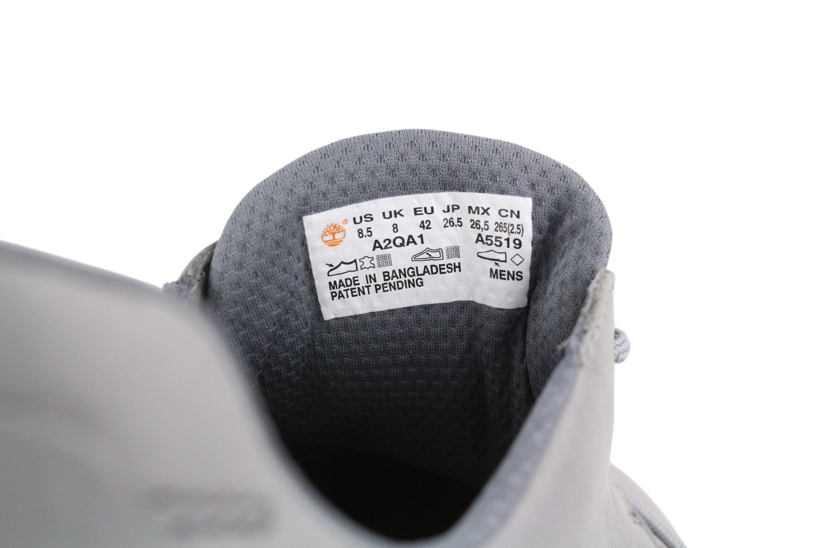 TIMBERLAND A2QA1 Men Sneakers EU42 Grey Leather Low Top Laced Almond Trainers