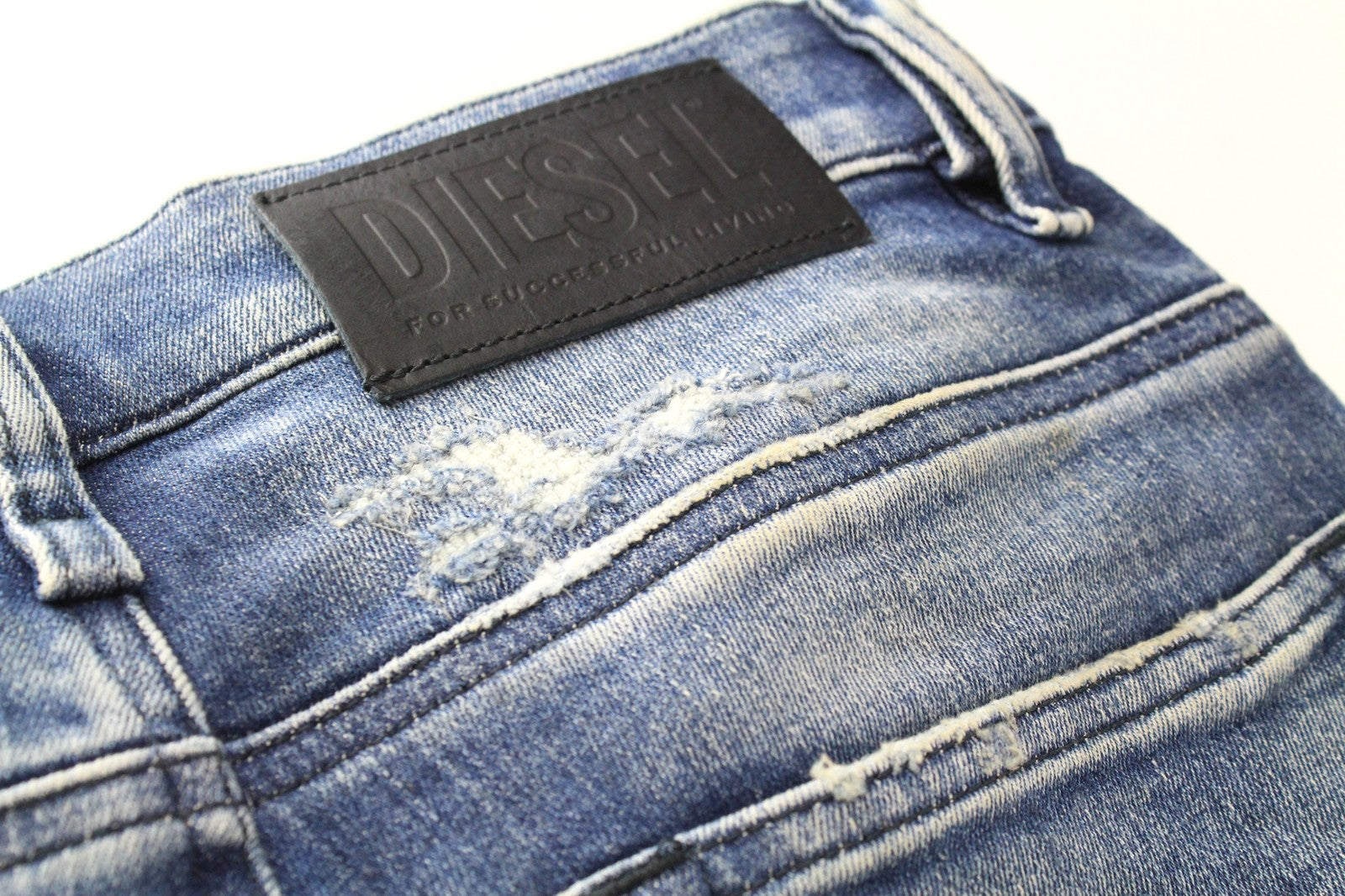 DIESEL D-Reeft-T 0870O W26 Men Jeans Boys Distressed Stained Sweat Jogg Skinny