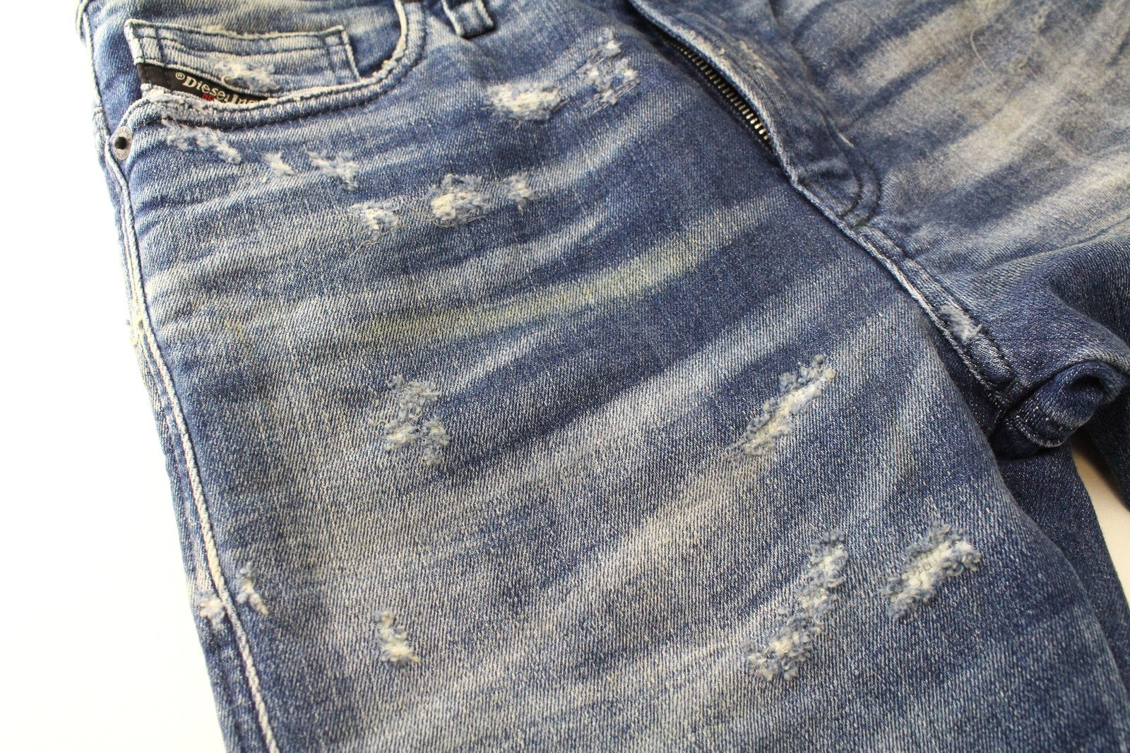 DIESEL D-Reeft-T 0870O W26 Men Jeans Boys Distressed Stained Sweat Jogg Skinny