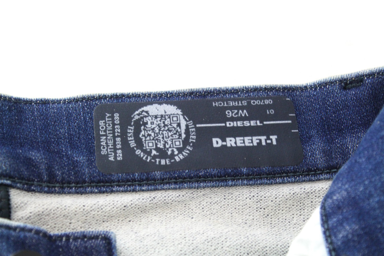 DIESEL D-Reeft-T 0870O W26 Men Jeans Boys Distressed Stained Sweat Jogg Skinny