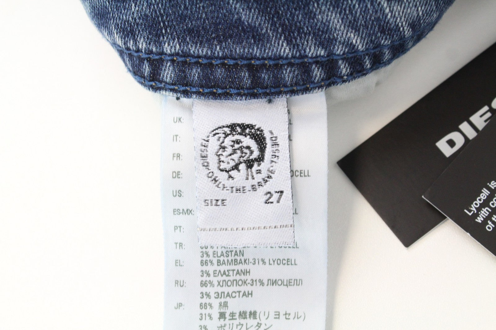 DIESEL Thommer 084UX W27/L32 Men Jeans Boys Skinny Stained Zip-Fly Stone Washed