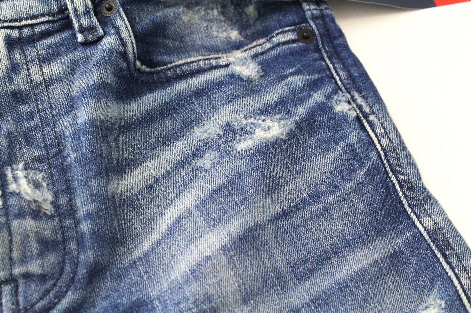 DIESEL D-Reeft-T 0870O W26 Men Jeans Sweat Jogg Skinny Boys Aged Look Stained