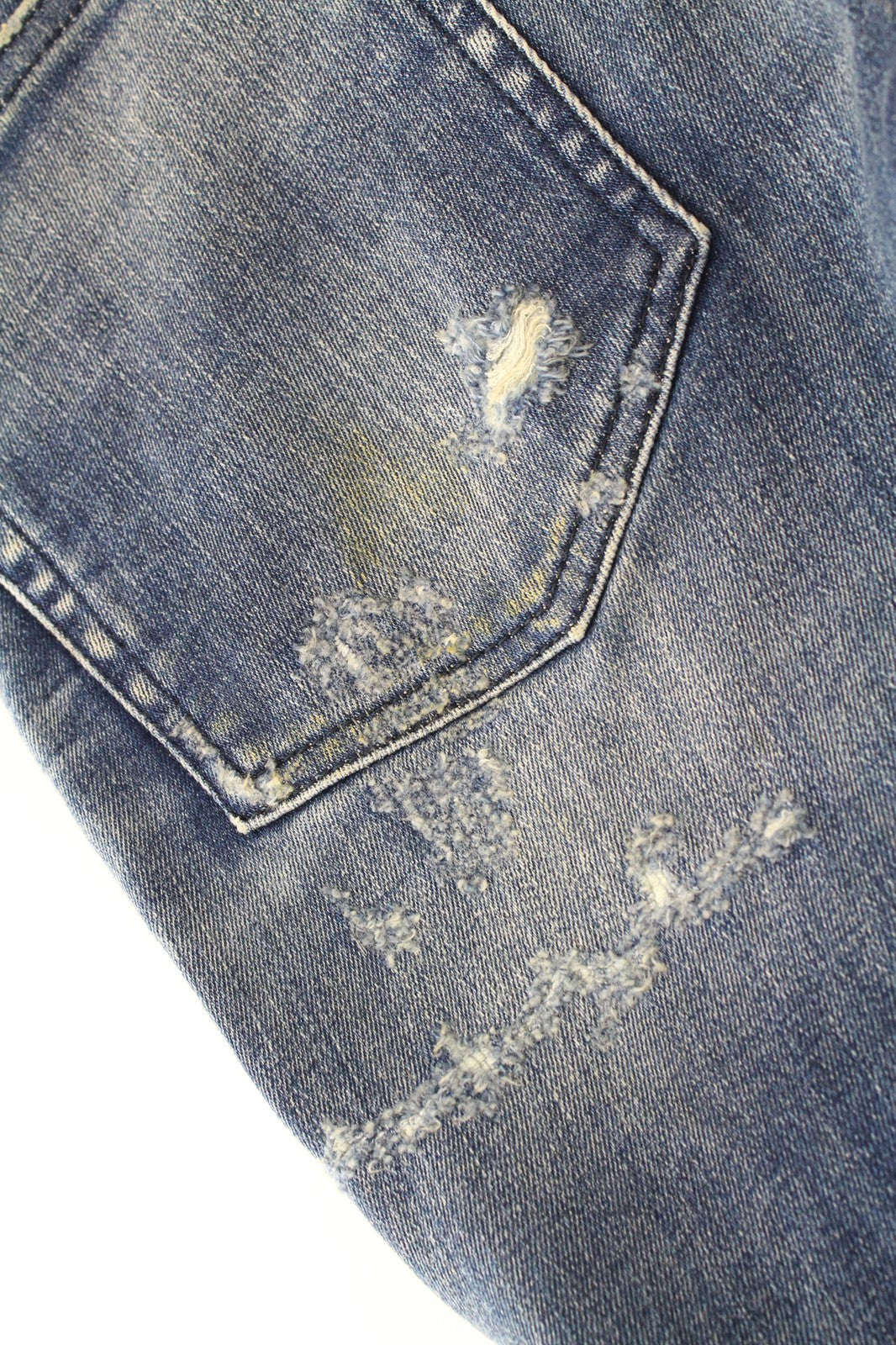 DIESEL D-Reeft-T 0870O W26 Men Jeans Sweat Jogg Skinny Boys Aged Look Stained