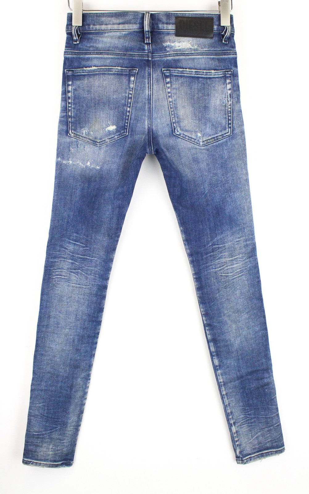DIESEL D-Reeft-T 0870O W26 Men Jeans Sweat Jogg Skinny Boys Aged Look Stained