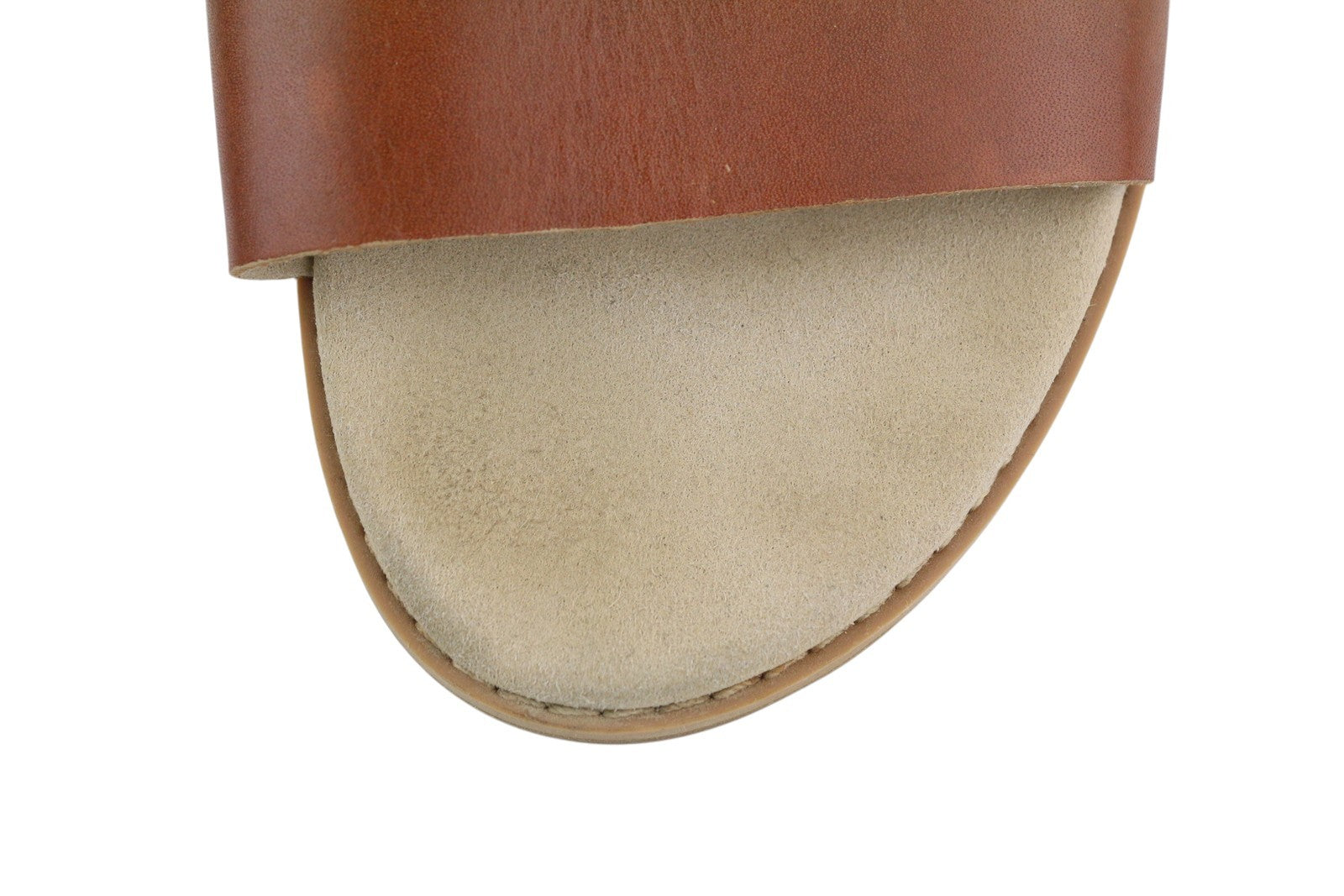 TIMBERLAND A23VZ Women Sandals EU36 Brown Leather Open Toe Flats Logo Casual