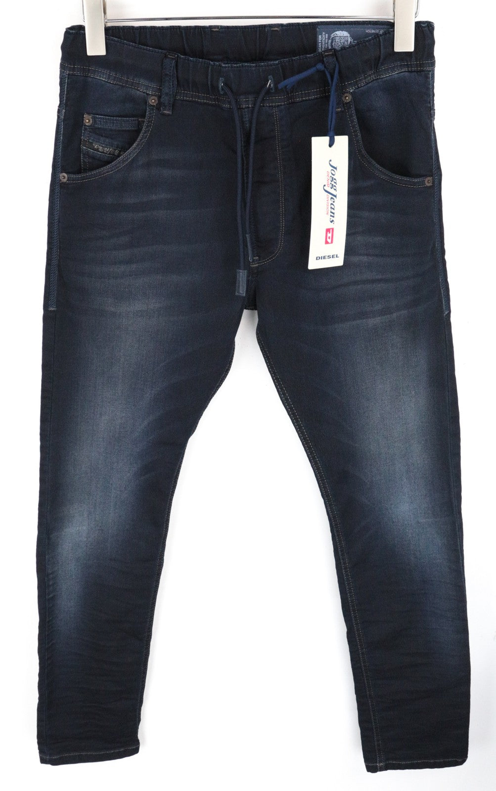 DIESEL Krooley-Ne 0686F W26 Men Jeans Stretch Boys Blue Sweat Jogg Tapered