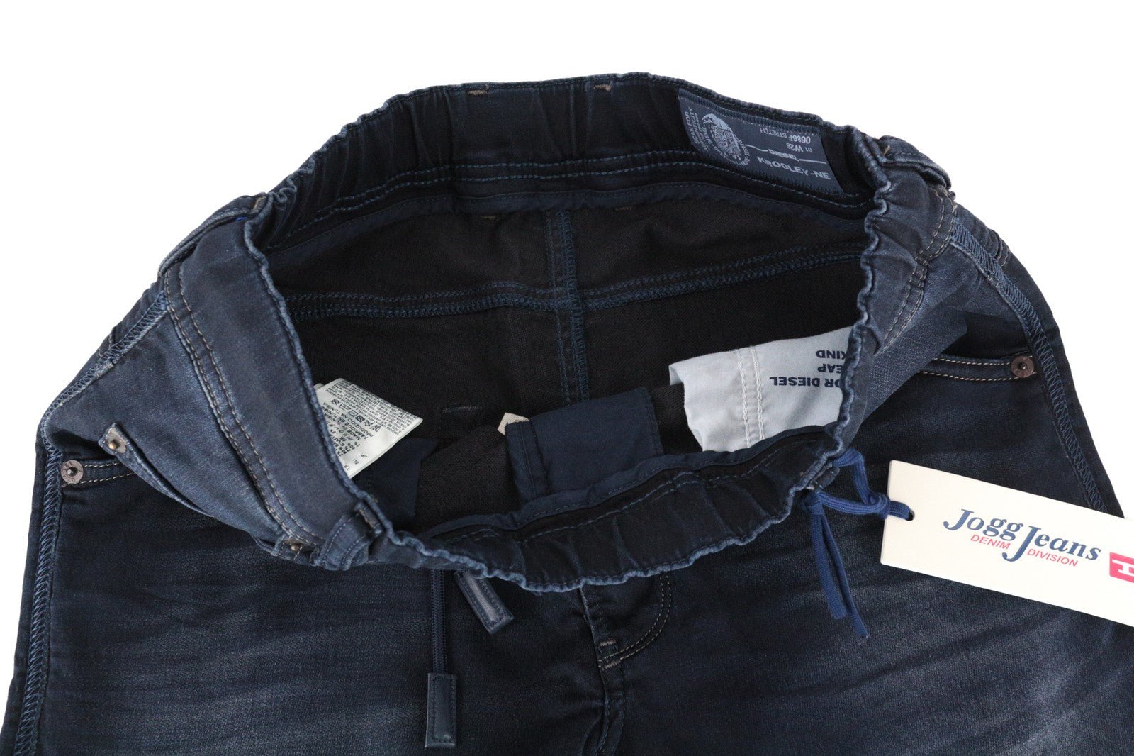 DIESEL Krooley-Ne 0686F W26 Men Jeans Stretch Boys Blue Sweat Jogg Tapered