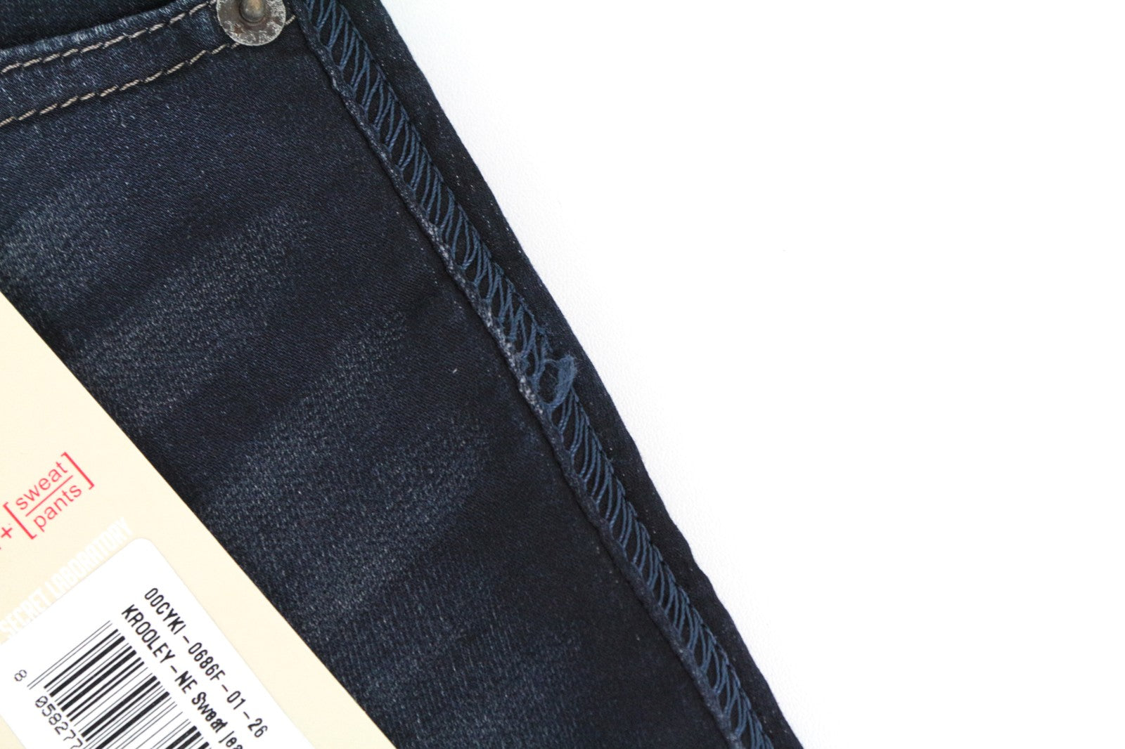 DIESEL Krooley-Ne 0686F W26 vyriški džinsai berniukams mėlyni siaurėjantys sportiniai Jogg tamprūs džinsai 