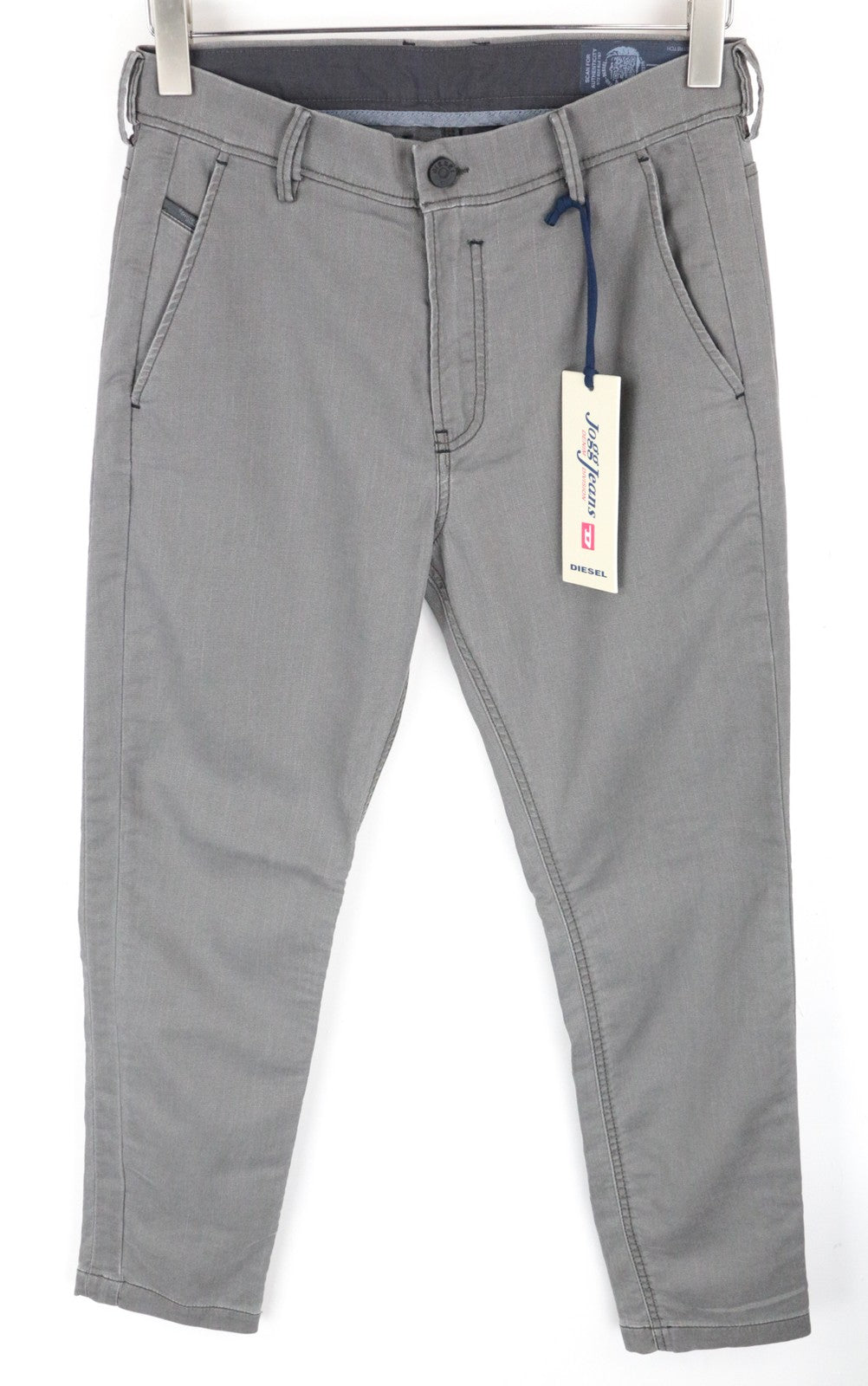 DIESEL Slim-Chino-M-NE 0685E W28 Men Jeans Sweat Jogg Grey Super Stretch Zip-Fly
