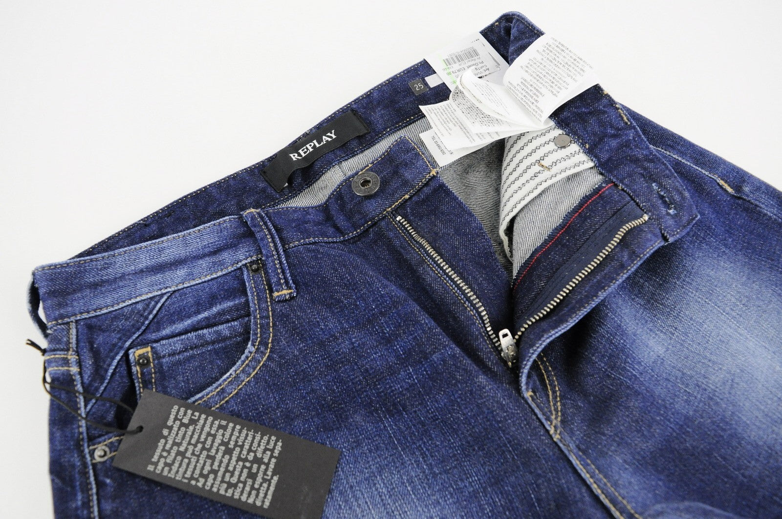 REPLAY Jacksy Womens Jeans W25/L32 Straight  Washed Blue