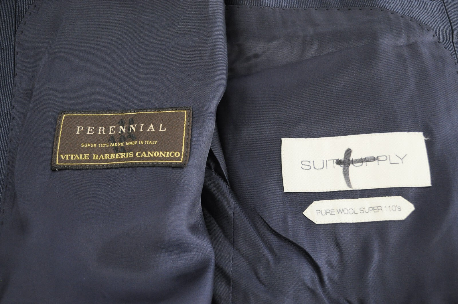 SUITSUPPLY Manhattan Blazer UK38R Tuxedo Navy Wool Super  Classic