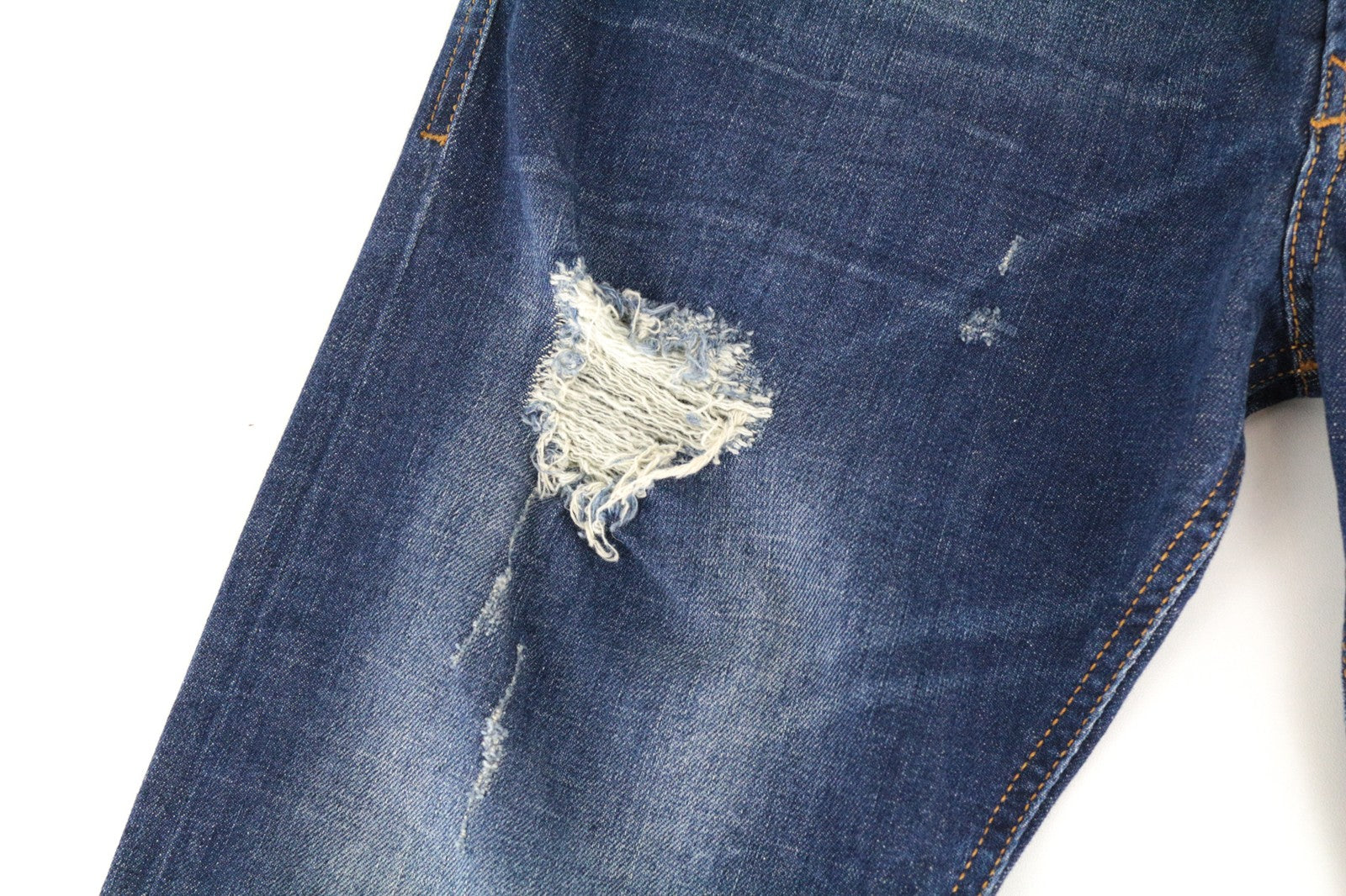 DIESEL Tepphar 084TX W29/L32 Men Jeans Slim Carrot Fit Distressed Aged Look Blue