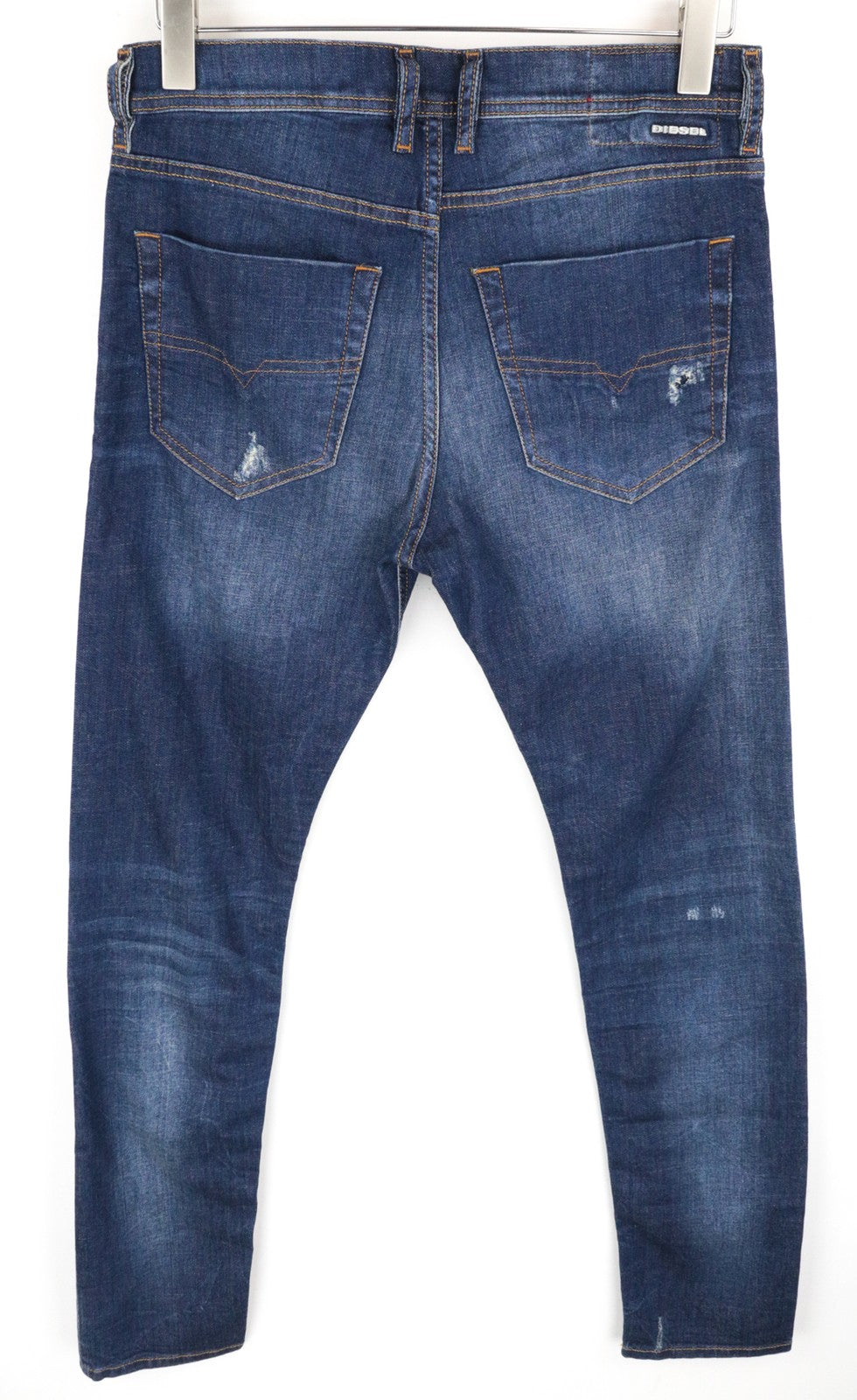 DIESEL Tepphar 084TX W29/L32 Men Jeans Slim Carrot Fit Distressed Aged Look Blue