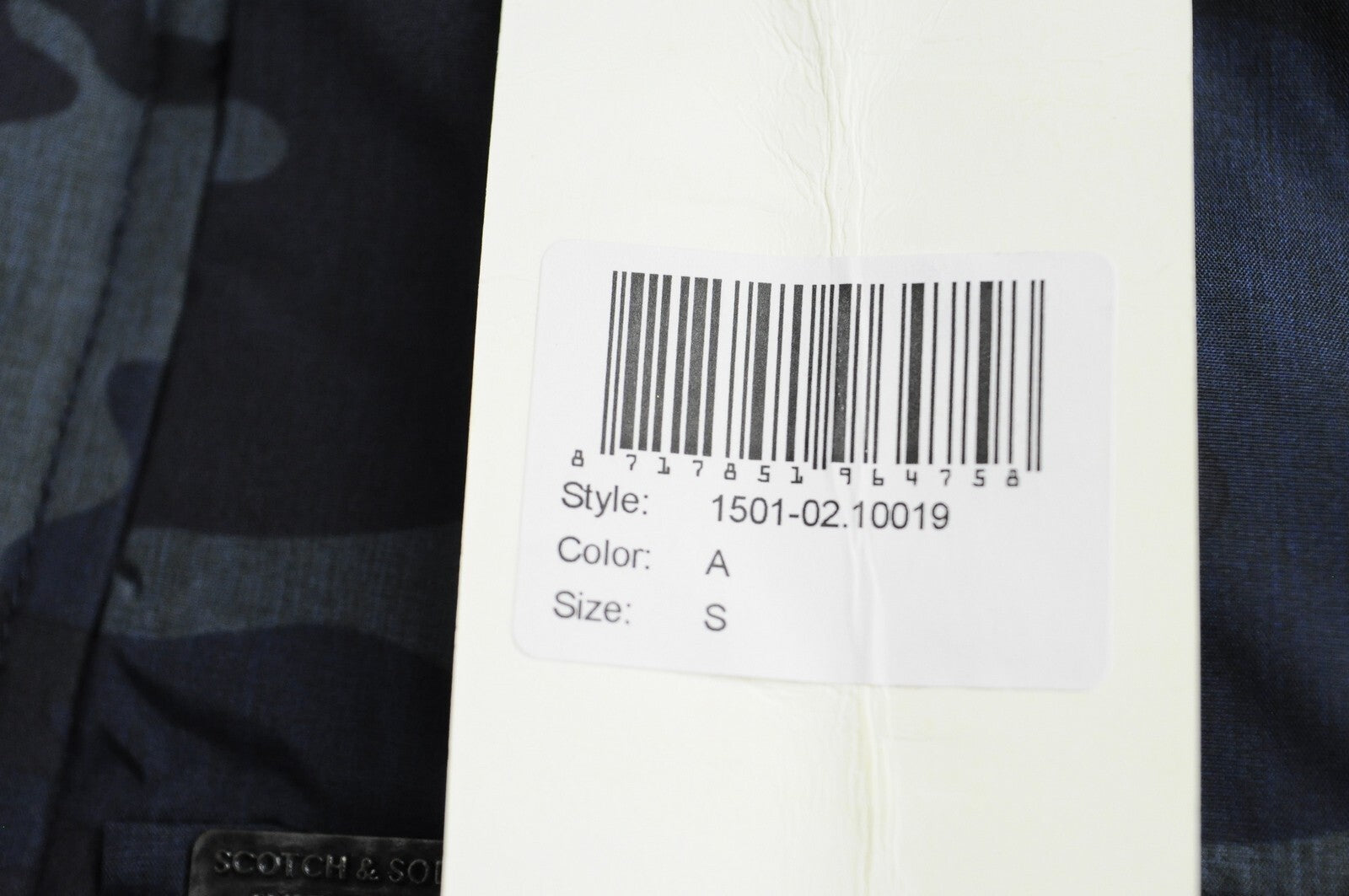 SCOTCH & SODA  Couture Mens Jacket S Military Blue Lined Hooded Snaps