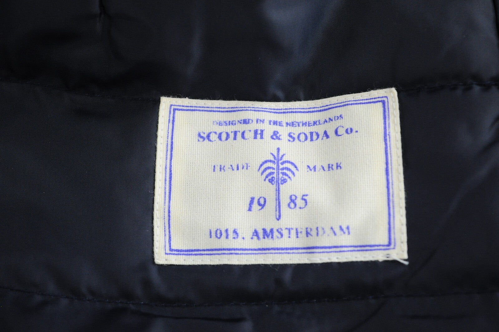 SCOTCH & SODA  Couture Mens Jacket S Military Blue Lined Hooded Snaps