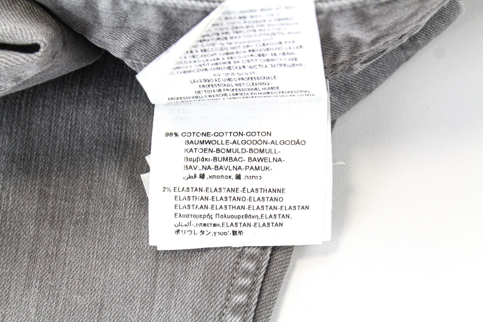 REPLAY Grover Men's Jeans W30/L34 Denim Button-Fly Straight Fit Grey Stretch