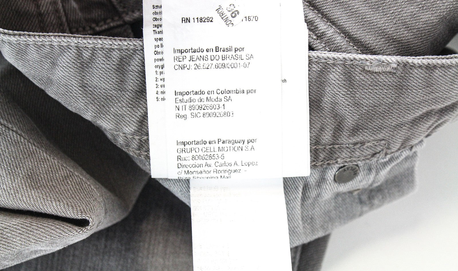 REPLAY Grover Men's Jeans W30/L34 Denim Button-Fly Straight Fit Grey Stretch