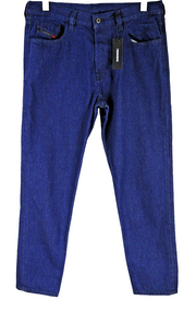 DIESEL Mharky 069GV vyriški džinsai W34 tamsiai mėlyni su sagomis 